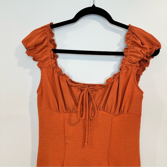 Kimchi Blue Women’s Blair Orange Mini Dress Size M NWOT - Picture 5 of 13